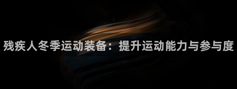 意昂体育3平台:残疾人冬季运动装备:提升运动能力与参与度